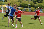 Nyon , dimanche 3 juin 2007 , Colovray , initiation au frisbee , photo Martial Fragniere